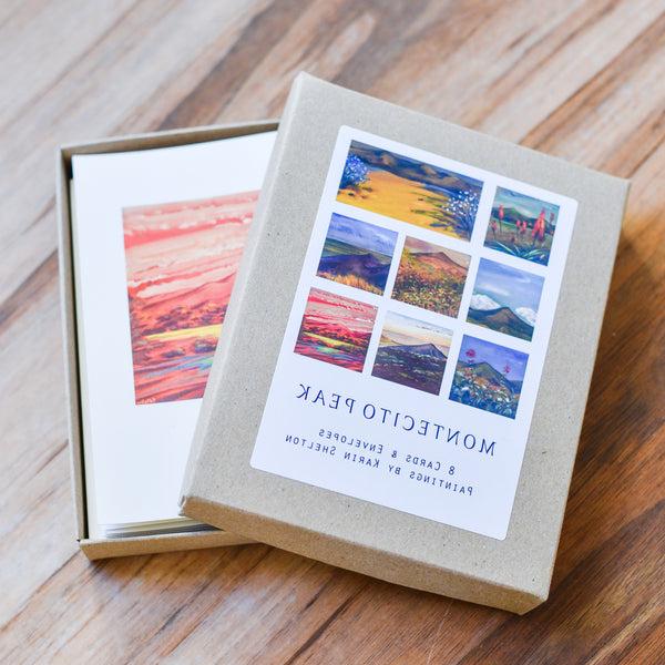 Montecito Peak Note Cards Karin Shelton - Karin Shelton, The Santa Barbara Company