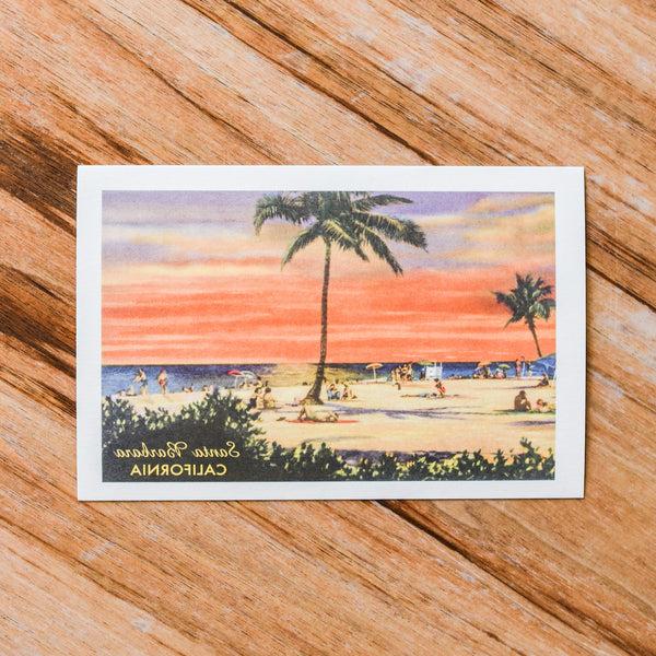 Santa Barbara Beach Postcard Postcards - Found Image, The Santa Barbara Company